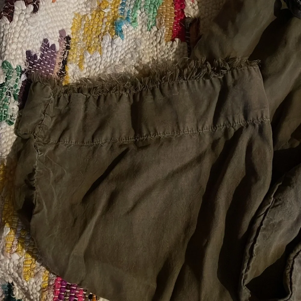 Cloth & Stone Olive green strapless jumpsuit - Picture 3 of 5